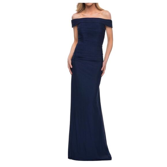 La Femme Off The Shoulder Evening Gown Size 2 NWT - Picture 1 of 7